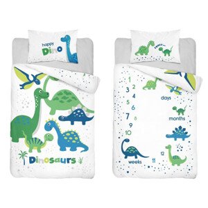 Detexpol Dětské bambusové povlečení Happy dino 135x100cm PODE1407