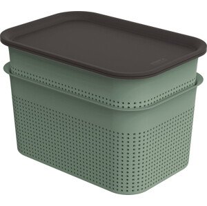 ROTHO SET 2x 4,5l BRISEN box s víkem - zelená
