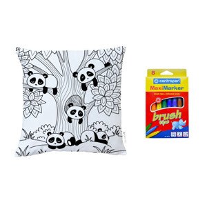 Butter Kings  Vybarvovací polštář pandas