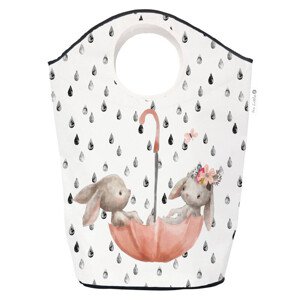 Butter Kings  Koš na prádlo a hračky Forest School-Bunnies in the Rain (80l)
