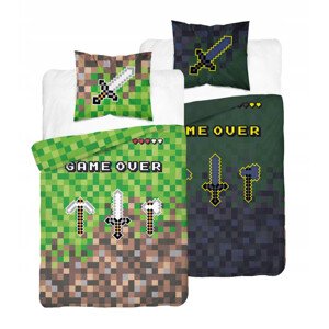 Detexpol Dětské svítící povlečení Minecraft Game over PODE1587