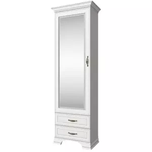 Tempo Kondela Regál se zrcadlem TIFFY 1D2S - woodline krém + kupón KONDELA10 na okamžitou slevu 3% (kupón uplatníte v košíku)