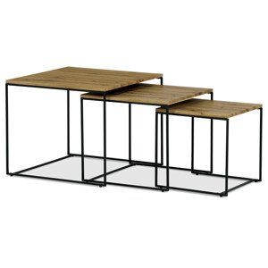 Autronic Set 3 odkládacích stolků AF-3008 OAK