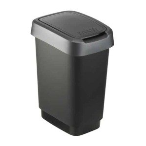 ROTHO TWIST odpadkový koš 10L - šedá