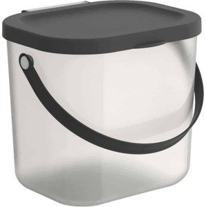 ROTHO ALBULA box na prací prášek 6L - transparentní/šedá