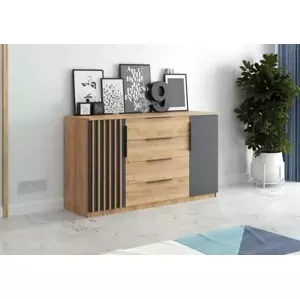 Casarredo Komoda VARGA 160 dub kraft/černá
