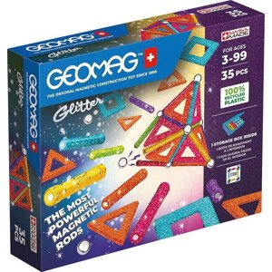 Geomag Magnetická stavebnice Geomag třpytivá 35ks MSGE1557