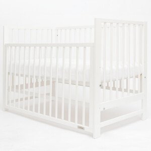 NEW BABY Dětská postýlka New Baby BASIC se stahovací bočnicí bílá