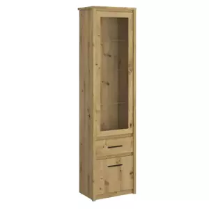Tempo Kondela Vitrína AIRON 1D1W1S - dub artisan + kupón KONDELA10 na okamžitou slevu 3% (kupón uplatníte v košíku)