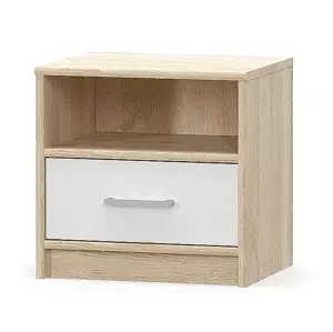 Casarredo Noční stolek TIPS dub sonoma/bílá mat