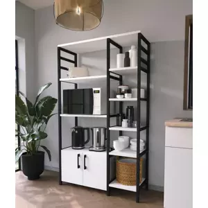 Casarredo Kuchyňský regál 2D FLAGEN bílá