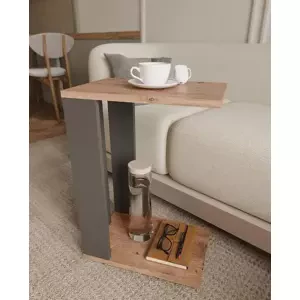 Casarredo Příruční stolek na kolečkách HOOVER barva borovice/antracit