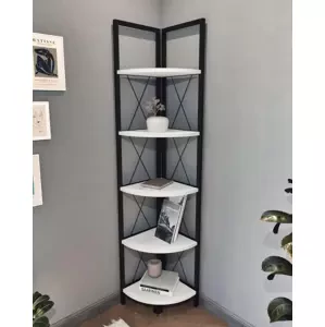 Casarredo Rohový regál RUMELT 5 barva bílá