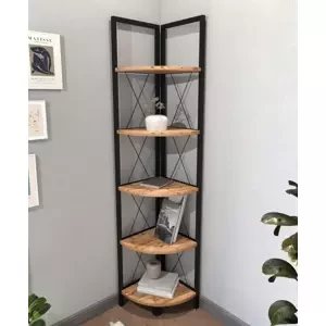 Casarredo Rohový regál RUMELT 5 barva borovice