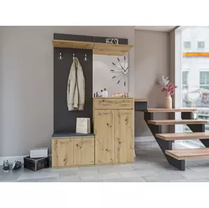 Casarredo ARMADI II předsíňová stěna antracit/dub artisan