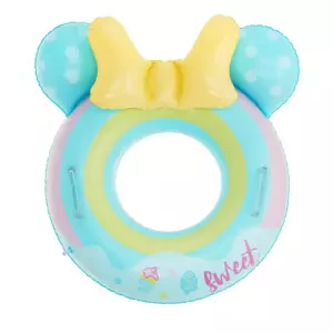 bHome Dětský nafukovací kruh Myšák modrý 50cm s úchyty BABH1627