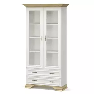Casarredo Vitrína 2W2DR SCORDIA borovice andersen/zlatý dub