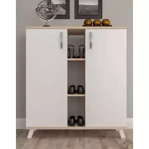 Casarredo MEDFORD skříňka na boty, dub Sonoma/bílá