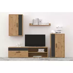 Casarredo Obývací sestava HYDRA barva dub artisan/černá