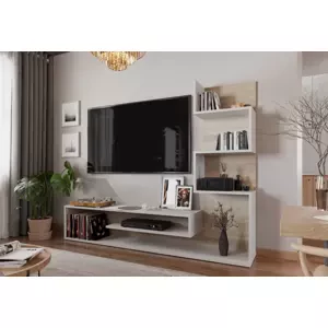 Casarredo Obývací stěna PAGET barva dub dub sonoma/bílá