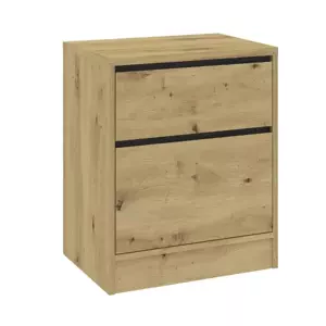 Casarredo Noční stolek se zásuvkami BURELA dub artisan/antracit