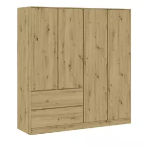 Casarredo Šatní skříň 4D2S BURELA dub artisan