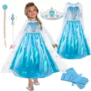 FunCo Dětský kostým 110/116 - Elsa s flitry OPBH1348