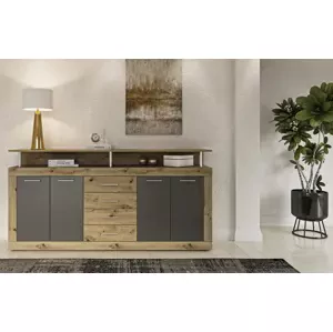 Casarredo Komoda 4D4S PRETORIA artisan/šedá
