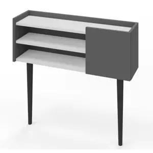 Casarredo Konzolový stolek KELLY antracit/bílá