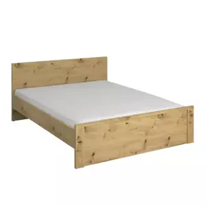 Tempo Kondela Postel AIRON 160x200 - dub artisan + kupón KONDELA10 na okamžitou slevu 3% (kupón uplatníte v košíku)