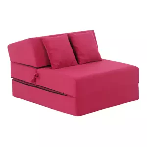 Tempo Kondela Skládací matrace/křeslo PELOS, 2v1, růžová magenta + kupón KONDELA10 na okamžitou slevu 3% (kupón uplatníte v košíku)