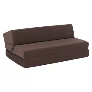 Tempo Kondela Skládací matrace/křeslo VEDIS 2v1, hnědá Taupe + kupón KONDELA10 na okamžitou slevu 3% (kupón uplatníte v košíku)