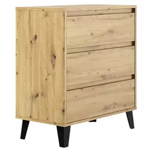 Tempo Kondela Komoda BOGAN 3S70, dub artisan + kupón KONDELA10 na okamžitou slevu 3% (kupón uplatníte v košíku)