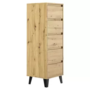 Tempo Kondela Komoda BOGAN 5S40, dub artisan + kupón KONDELA10 na okamžitou slevu 3% (kupón uplatníte v košíku)