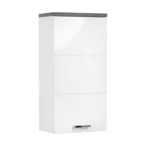 Idea Závěsná skříňka 1 dveře PRAYA 71 bílá/beton