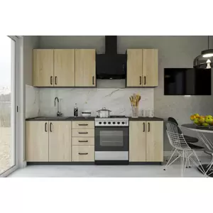 Casarredo Kuchyňská linka180 REMUS dub Sonoma