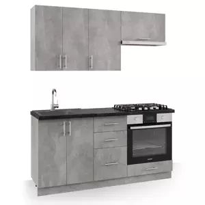 Casarredo Kuchyně FELIPE A 160 beton/beton