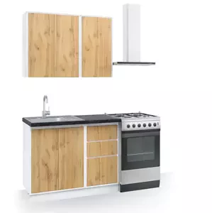 Casarredo Kuchyně NUEVA A 100 bílá/apalačský dub