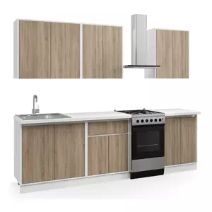 Casarredo Kuchyně NUEVA A 200 bílá/dub sonoma lanýž