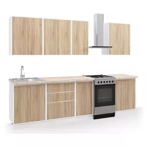 Casarredo Kuchyně NUEVA B 220 bílá/dub sonoma