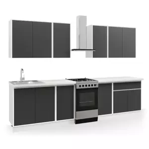 Casarredo Kuchyně NUEVA 240 bílá/antracit