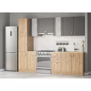 Casarredo Kuchyně BERHIL 260 antracit/dub apalačský