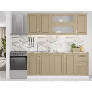 Casarredo Kuchyně BARDIS 200 bílá/bronz supermat