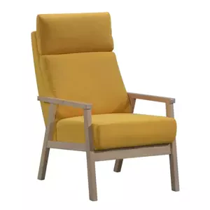 Casarredo Křeslo RELAX 1 bílá/žlutá