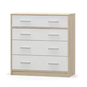 Casarredo Komoda 4S TIPS dub sonoma/bílá mat
