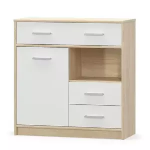 Casarredo Komoda 1D3S TIPS dub sonoma/bílá mat