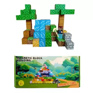 Toybit Magnetická stavebnice Minecraft Stromy a vodopád MSTB2100