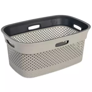 DEA HOME Koš na prádlo WOOLLY 45 L - šedá/antracit