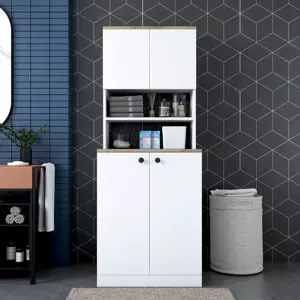 Casarredo Skříňka na pračku GESTURI - ořech/bílá