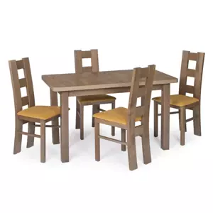 MIKO Rozkládací jídelní set - stůl STL 22 rozklad + židle KT 39